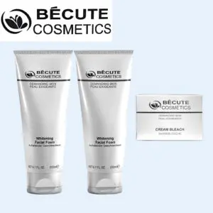 BUY 2 Becute Cosmetics Whitening Facial Foam (200ml) + FREE Bleach Cream (28gm)
